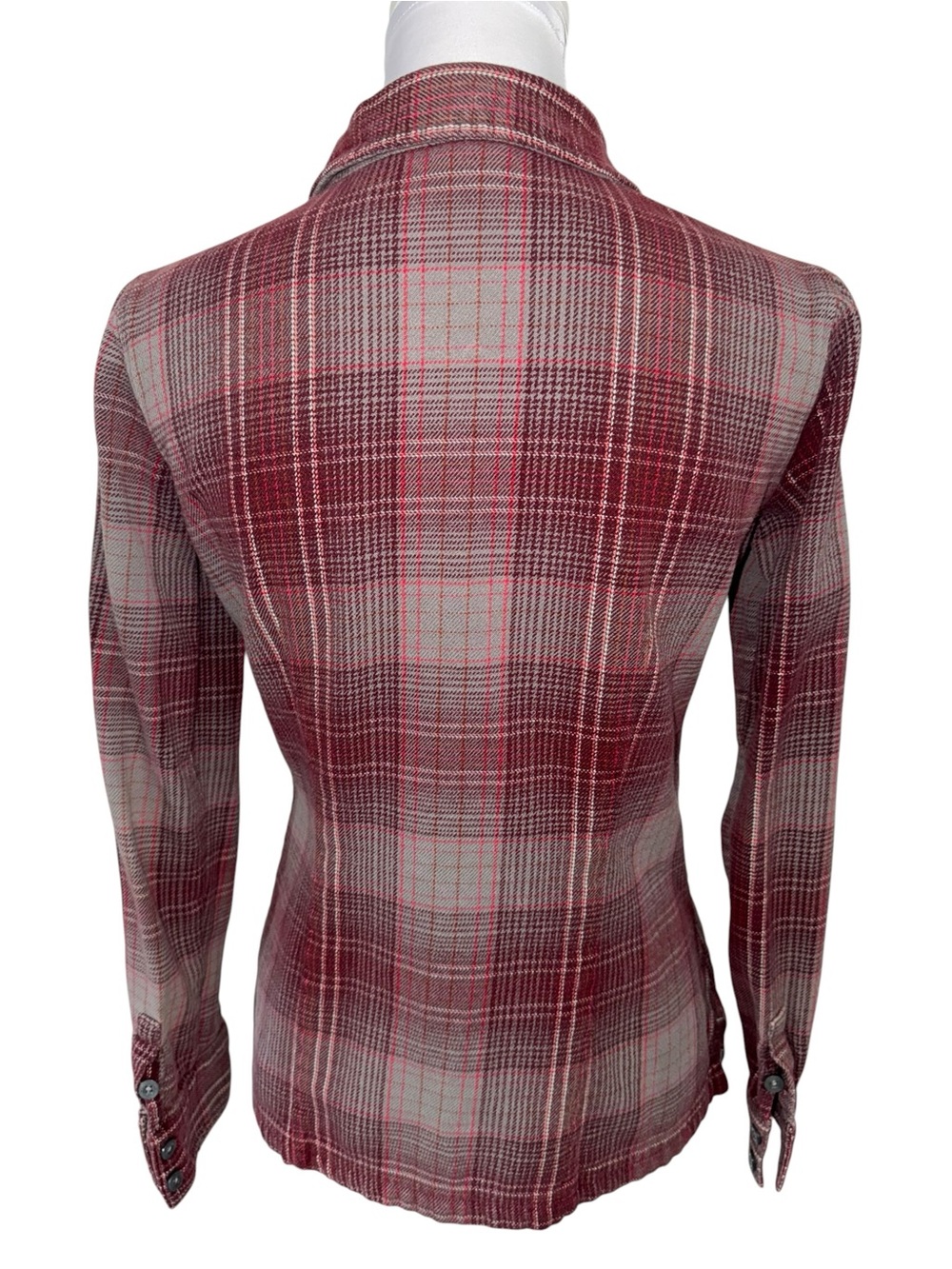 Patagonia Organic Cotton Plaid Button Front Shirt Women’s Size 6 Long Sleeve - Picture 4 of 7